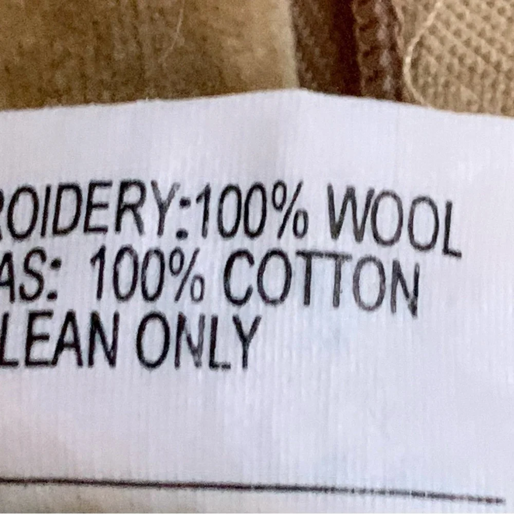 Needlepoint By Hand Pillow Case 12/24”